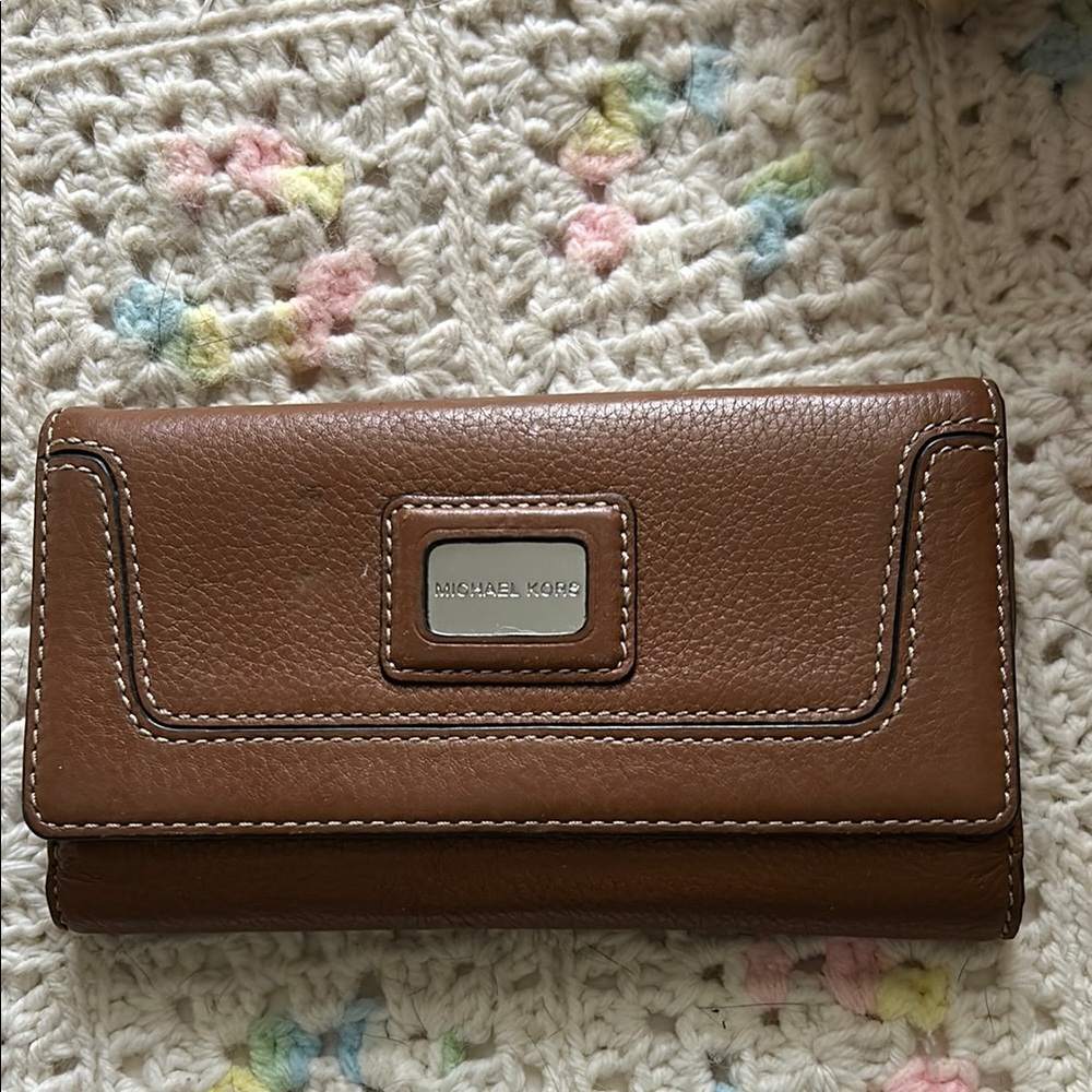 Michael Kors Tan Leather Wallet